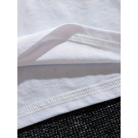 Plus Size - Women'S Plus Size Elegant Pink Breast Cancer Awareness T-Shirt - Heart & Ribbon Design, Medium Stretch Crew Neck, Short Sleeve Tee for Spring/Summer/Fall, Breast Cancer Awareness Shirts