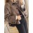 Women'S Vintage Loose Fit Jacket - Brown Coat with Single-Breasted Front, Structured Shoulders for Fall/Spring Transitional Weather - Everyday & Formal Outfits - HW915, Casual Outerwear, Classic Collar, Tailored Design, Stylish Outerwear, Office Wear